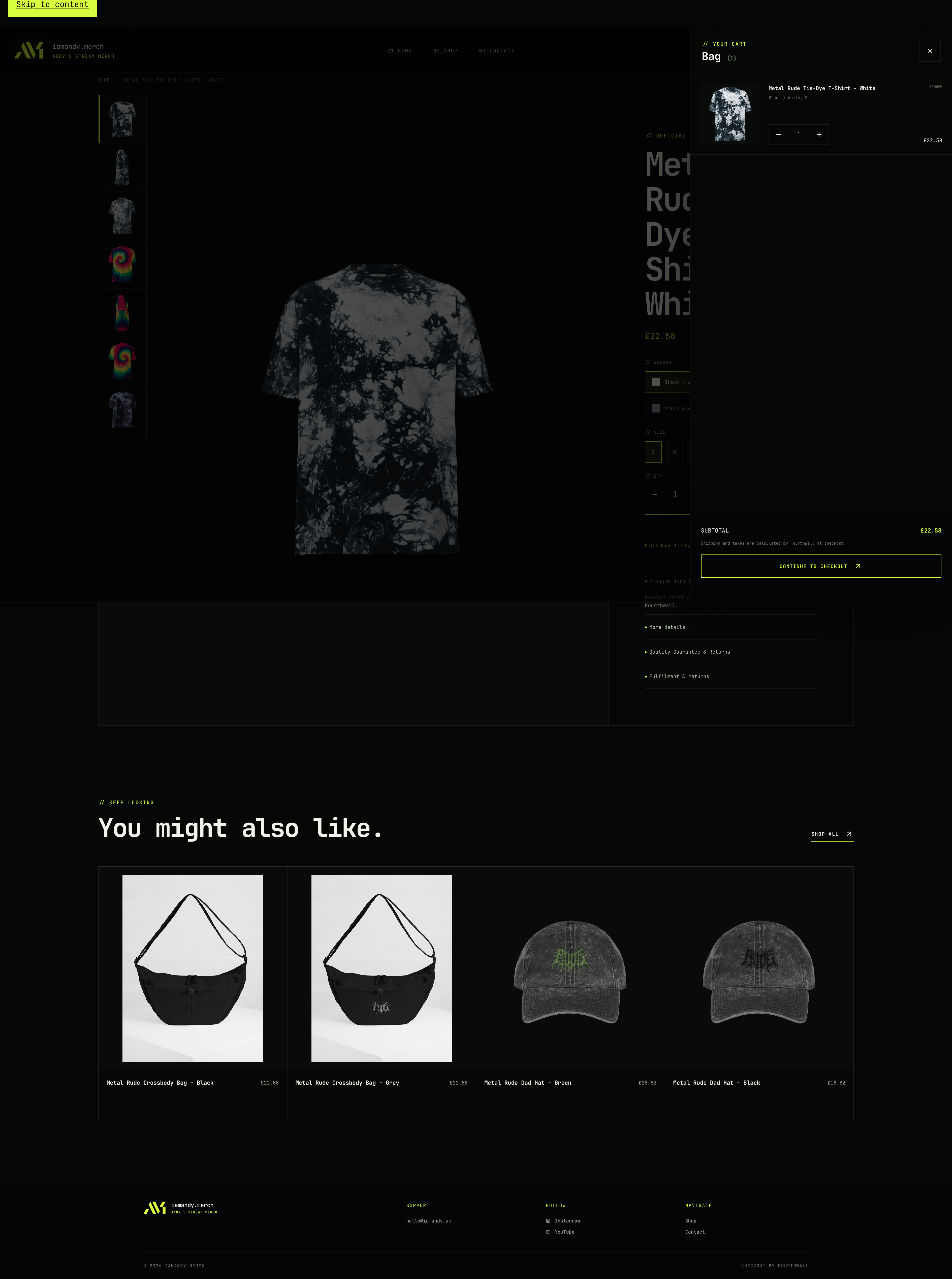 IAMANDY MERCH project view 4