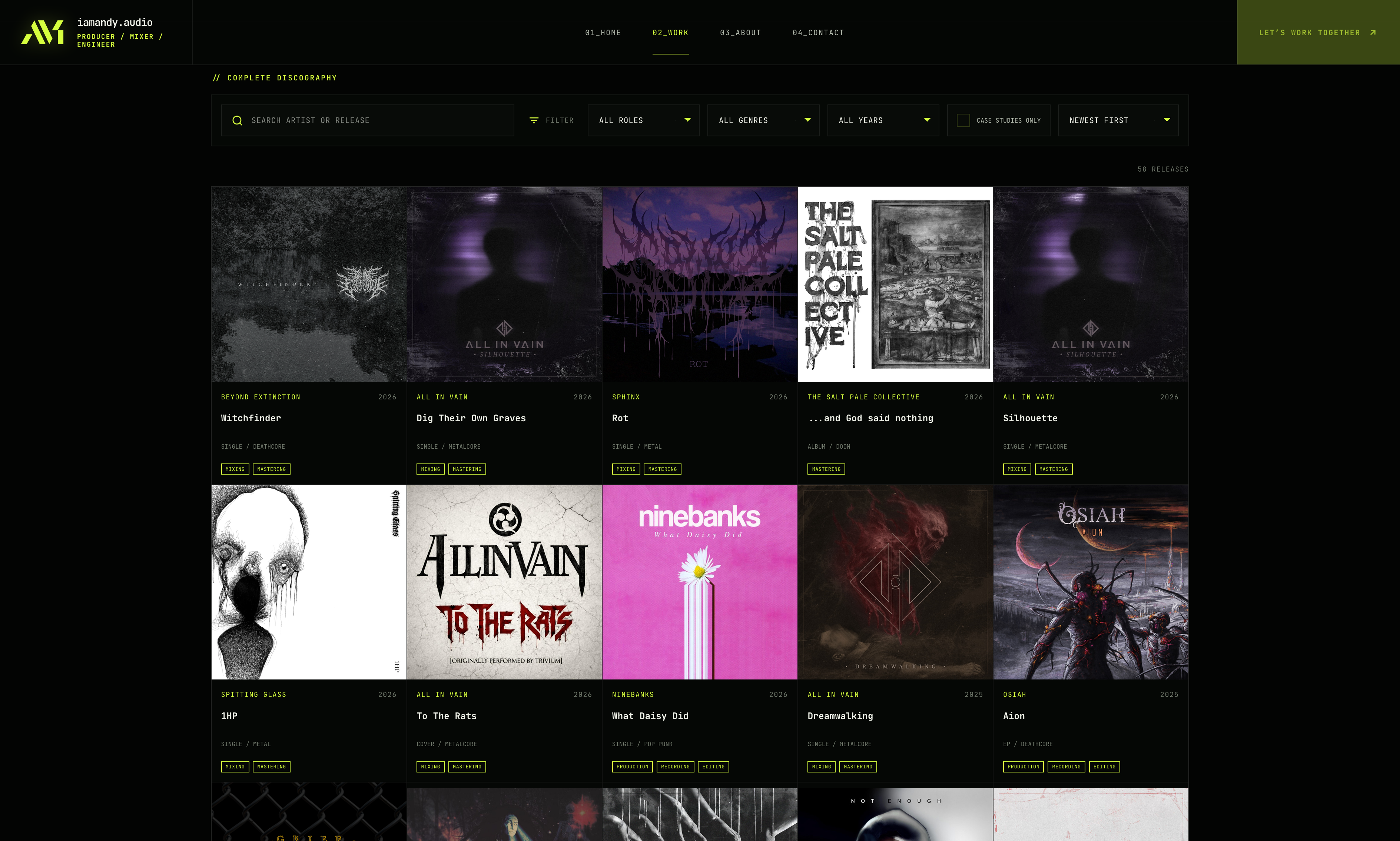 IAMANDY AUDIO project view 2