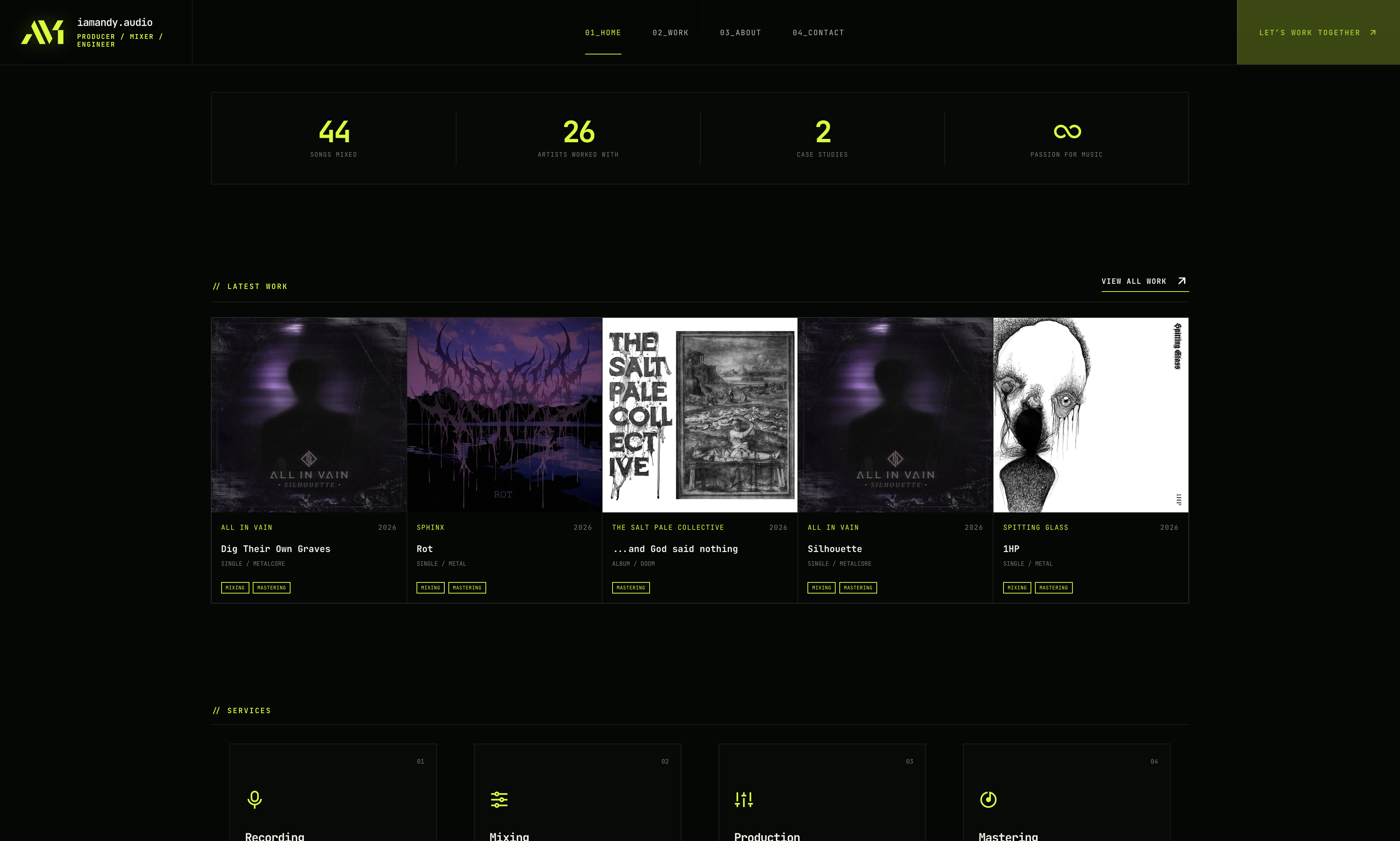 IAMANDY AUDIO project view 3
