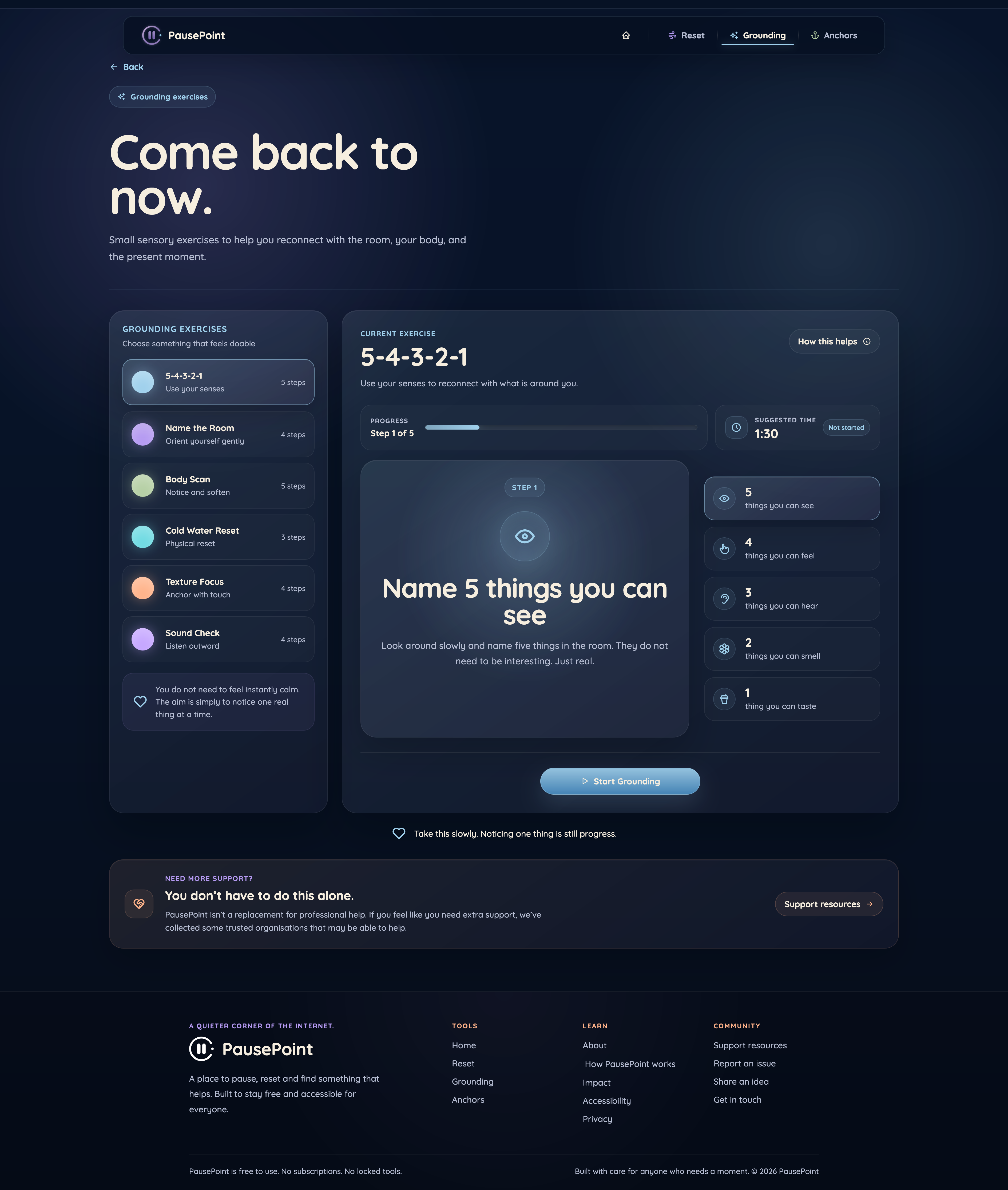 PAUSEPOINT project view 3