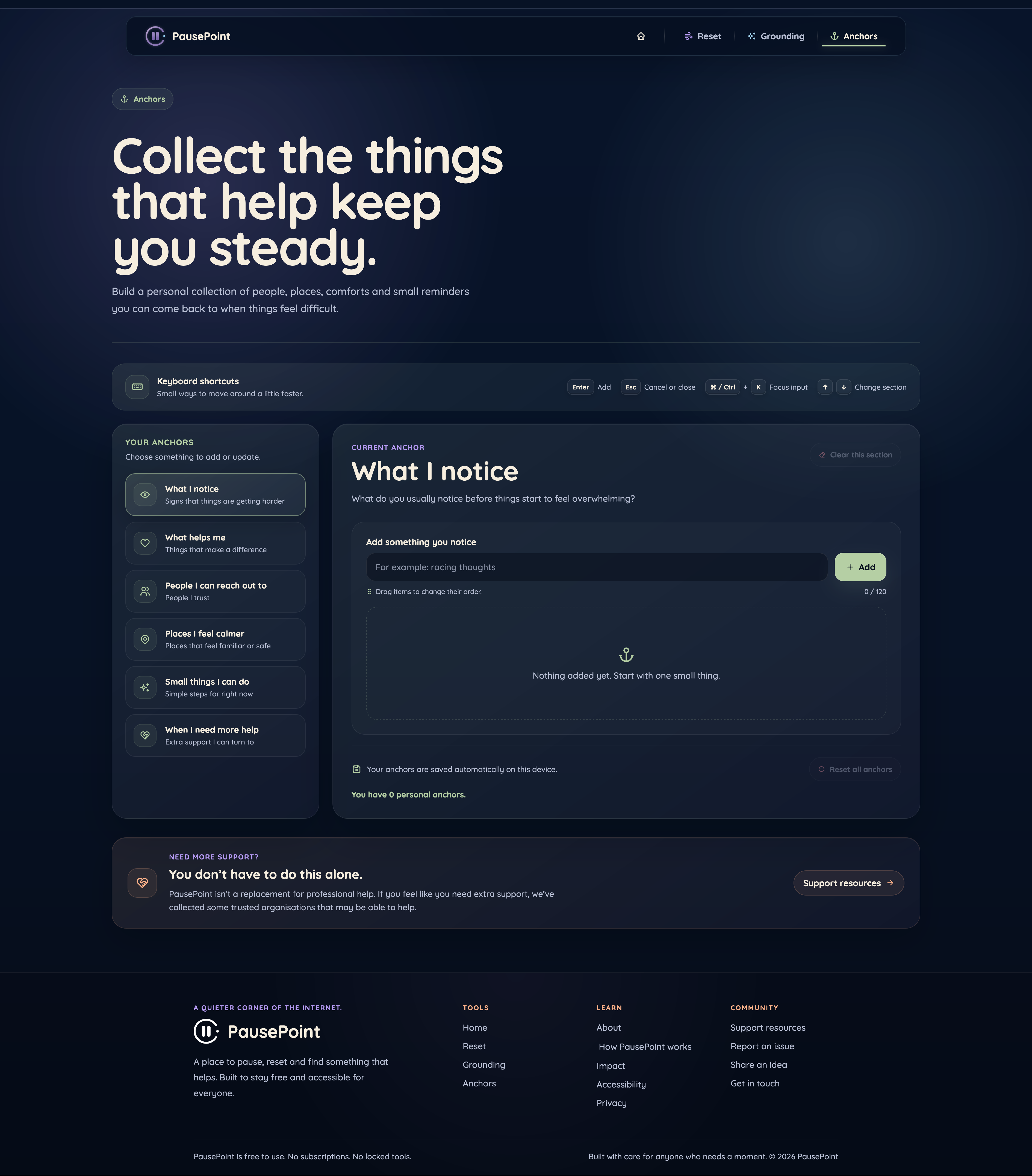 PAUSEPOINT project view 4
